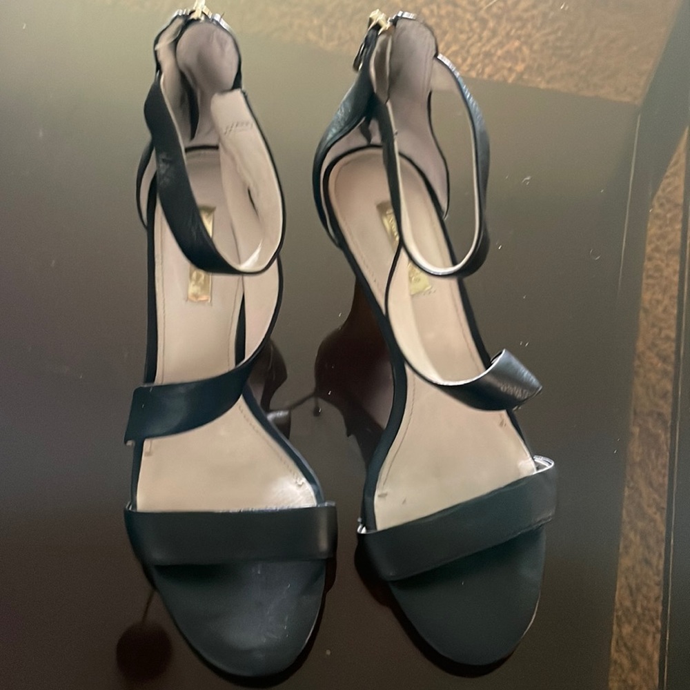 Franco Sarto black leather Sandals